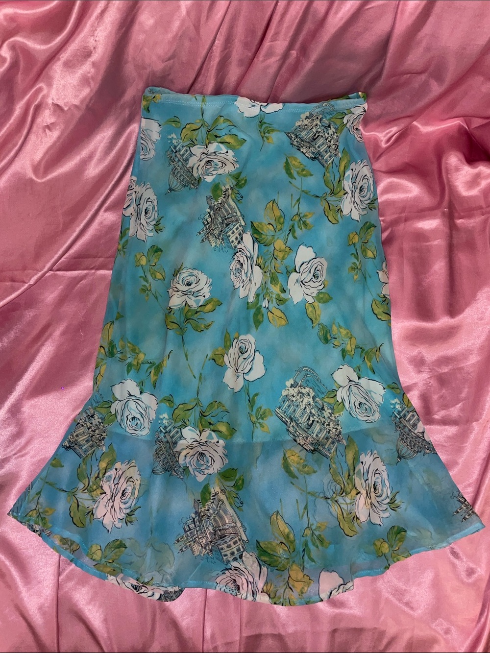Charlotte Russe Y2K Blue Skirt